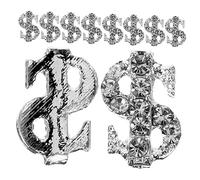 CALLARON 20piezas Esmalte De Uñas Signo De Dólar Dijes De Metal Adornos Para Uñas Artículos Para Manicura Diy Para Mujer