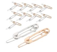CALLARON 20piezas Pasadores De Seguridad Pinzas Metálicas Pelo Horquillas Planas Antideslizantes Para Flequillo Accesorios Elegantes Para Fiestas y Uso Diario