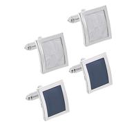 CALLARON 2pares Gemelos De Camisa Masculina De Aleación De Cufflinks Elegantes Para Traje Formal Diseño Para Bodas y Eventos De Negocios