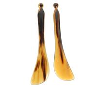 CALLARON 2piezas Bolígrafos De Masaje Multifuncionales Gua Sha De Cuerno De Buey Tablero De Raspado Facial Acupresión Para Ojos y Puntos De Activación Herramienta Terapéutica Para Cuidado c