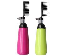 CALLARON 2piezas Botellas Aplicadoras De Tinte Cabello De Peine Integrado Para Teñir Raíces Hechas De Plástico Resistente Herramientas De Peluquería Para Uso Doméstico o Profesional