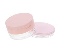 CALLARON 2piezas Cajas De Polvos Sueltos Organizadores Portátiles Para Polvos Sueltos Con Espejo Recipientes Para Maquillaje Para Viajes y Cuidado Piel