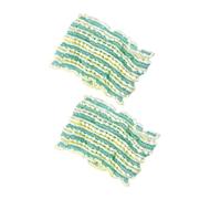 CALLARON 2piezas Diadema Elastica Para Mujer Correas Anchas Para Maquillaje Yoga Lavado Facial Decorativa Fácil De Estirar