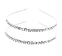 CALLARON 2piezas Diademas De Gemas Aros Para Mujeres Accesorios De Cabello Tocados Decorativos Artículos Para Fiestas
