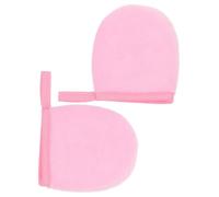 CALLARON 2piezas Guantes Para Aplicar Loción Herramienta Reutilizable Para Crema Solar Hidratante Guantes De Corporal Rosa Aplicador Rápido y Lisa Para Protección Solar