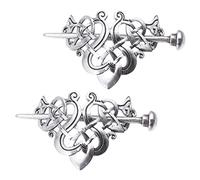 CALLARON 2piezas Horquilla Creativa Estilo Vikingo Pinzas Cabello Accesorios de Metal para Fiesta o Uso Diario Pack
