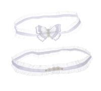 CALLARON 2piezas Ligas De Encaje Para Novia Accesorios De Elegantes Para Bodas Ligas De Muslo Lazo Banda De De Boda Para Mujeres