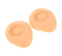 CALLARON 2piezas Modelo de Ojo de Silicona Realista para Practicar Piercings de Perforación Corporal Suave Material Didáctico para Exhibiciones de Partes del Cuerpo Unidades Color Piel