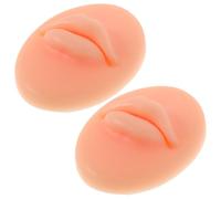 CALLARON 2piezas Molde De Silicona Para Labios Modelo De Boca De Simulación Portátil Para Práctica De Tatuajes Labios Falsos Grandes Modelo De Silicona Artificial Para Tatuajes