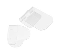 CALLARON 2piezas Paletas De Maquillaje Manicura Sombras Uñas Acrílicas Transparentes Portátiles Para Viaje