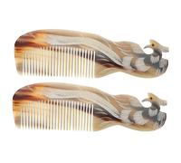 CALLARON 2piezas Peine Francés De Dientes Anchos Peine Para Mujeres Natural De Para Desenredar