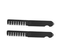 CALLARON 2piezas Peines Plegables Negros De Portátiles De Dientes Anchos Para Hombres y Mujeres Para y Cabello Aceitoso De Bolso