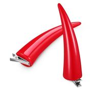 CALLARON 2piezas Tocado de Horquilla Pinzas Pelo Pinzas de Cuerno Rojos Accesorios de Cosplay para Fiesta de Halloween Pasadores Bonitos