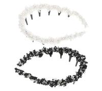 CALLARON 2piezas Vendas Onduladas De Moda Para Mujer Elástica Antideslizante Trenzada De Invierno Para Lavarse La Cara Accesorios Cabello