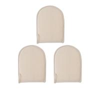 CALLARON 3 Guantes Exfoliantes de Lufa para Cuerpo, Limpieza Profunda y Delicada, Material de Lino, sin Dedos, Paquete de 3 para Baño y Ducha