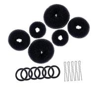 CALLARON 3 Juegos de Accesorios Cabello Moños en Forma de Dona, Horquillas en U de Plástico, Fáciles de Usar para Peinados Rápidos en Fiestas y Banquetes