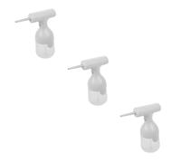 CALLARON 3 Juegos De Dispensadores De Espuma Eléctricos Para De Gel Limpiador Para Baño De Plástico Para Espumas Limpiador Facial De Jabón Simple De Silicona Abs Blanca