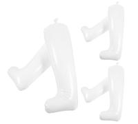 CALLARON 3 Pares Hormas Inflables 32cm para Botas Largas, de PVC | Modelo Curvo Válvula Antirretorno, para Guardar Calzado en Casa y Preparar Equipaje