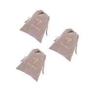 CALLARON 3 Piezas Bolsa para secador de Pelo Bolsa de Pelo Fiesta Bolsa de Terciopelo con cordón seco Suave Rosa Tela Bolsa de secador de Pelo con cordón Bolsa para Secadora paño Light Grey