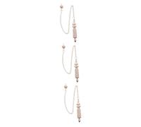 CALLARON 3 Piezas Colgante Espiral Espiral Colgante Chakra Del Péndulo Péndulos Color Radiestesia Collar De Péndulo Espiritual Péndulo De Adorno Colgante De Aleación
