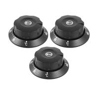 CALLARON 3 Piezas de Perillas de Repuesto para Control del Quemador de Cocina, Dial de Ajuste de Temperatura , Compatible Termostato, Horno, Calentador de Agua y Freidora, Control Térmico