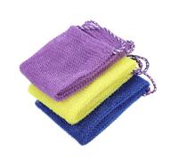 CALLARON 3 Piezas Exfoliante Corporal de Nylon para Ducha, Depurador de Espalda Extra Largo Que Promueve la Circulación y Ayuda Absorción de Nutrientes para Hombres y Mujeres