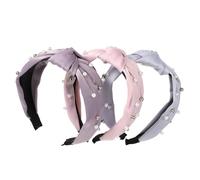 CALLARON 3 Piezas Perla Diadema Anti-slip Diadilla Accesorios Para El Cabello De Boda Bandas Diadema Mujer Cintas Para El Pelo De Las Mujeres Diadema Turbante Diademas Para Mujeres Tela