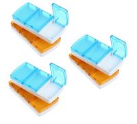 CALLARON 3 Series 3 Juegos De Mini Pastilleros Organizador De Pastillas Diario Pequeño Mini Kit Pastillero Organizador De Contenedor De Pastillas Organizador 2 piezas x 3