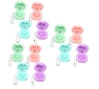 CALLARON 3 Series Mini Caja De Lápiz Labial Contenedor De Viaje Para Sombras De Ojos Contenedores Para Paletas De Sombras De Ojos Estuche Vacío Para Sombras De Ojos Para Niña 4 piezas x 3