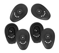 CALLARON 3pares Orejeras de Silicona Negras para Tinte de Cabello Protectores Auditivos para Salones de Peluquería Protección Calor para Teñir el Cabello