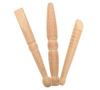 CALLARON 3piezas Acupuntura De Madera Para Masaje De Pies Herramienta De Reflexología Podal Para Viajes y Hogar Masajeador De Puntos De Acupuntura Diseño De Madera Natural