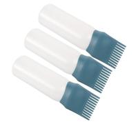 CALLARON 3piezas Botellas De Aplicación Para Teñir Cabello Peine Dispensador Para Cabelludo Sin Desorden y Reutilizables