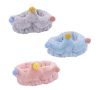 CALLARON 3piezas Conjunto De Diademas De Estrellas De Mar Diademas De Vellón Para Mujer Accesorios Cabello Para Lavarse La Cara y Usarse El Hogar