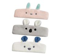 CALLARON 3piezas Diademas Cabello Decorativas Deportivas Absorbentes De Agua Lavado Facial Hechas De Coral