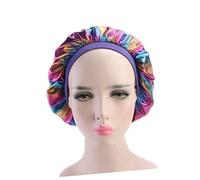 CALLARON 3piezas Gorro De Satén Para Dormir Elástico Con Banda Ancha Anticaída Para Quimioterapia Mujeres y Niñas