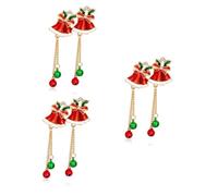 CALLARON 3piezas Pin De Navideño Campana Creativa Broche De Ropa Para Mujeres Accesorio De Fiesta y Decoración De Navidad Brillo Para Atuendos y