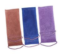 CALLARON 3piezas Toallas de Baño Exfoliantes Africanas Esponjas Espalda Cuerpo Ducha para Limpieza Profunda y Cuidado Piel