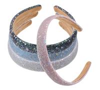 CALLARON 4 Diademas Anchas Lentejuelas Brillantes Ligeras y Cómodas para Niñas y Mujeres para Presentaciones y Uso Diario