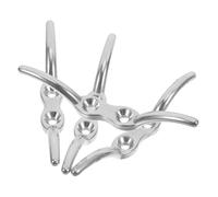 CALLARON 4 Ganchos para Persianas de 4 Pulgadas, Soporte de Cuerda de Acero Inoxidable Resistente al Agua, Clip Organizador para Cortinas Enrollables y Estores, Accesorio de Seguridad