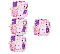 CALLARON 4 Piezas bolsa de almacenamiento de toallas higiénicas pañal bolsa de tocador bolsa de mujer Bolsa para que Gurls transporten almohadillas bolsas sanitarias productos femeninos