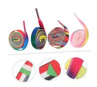 CALLARON 4 Piezas Cordones Planos para Patines de Poliéster Accesorios Coloridos para Zapatillas Casuales Resistentes y Elásticos Estilo Creativo cada Color Aleatorio