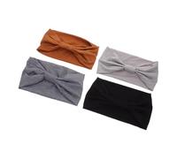 CALLARON 4 Piezas Diadema De Yoga Diademas Para Mujer Diademas De Entrenamiento Para Mujer Diadema Deportivo Banda De Cabello Anudado Diadilla De Yoga Poliéster