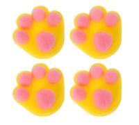 CALLARON 4 Piezas Esponja de Baño para Forma de Garra de Gato, Delicada y Protectora para Piel Sensible, Adecuada para Uso Diario y Baño Seguro