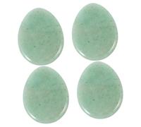 CALLARON 4 Piezas herramienta facial guasha herramienta de punto de presión piedra reflexología natural viraje tabla de masaje para raspar masajeador raspador rocas de masaje Verde claro