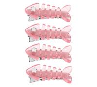 CALLARON 4 Piezas Horquilla De Espina De Pescado Pasador De Pelo De Hueso Ondulado Pinza De Pelo De Pescado Clips Pequeño Cabello Pinza De Pelo De Cocodrilo Aleación De Zinc