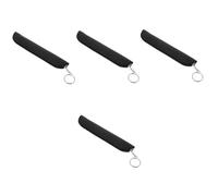 CALLARON 4 Piezas portador de la pluma de insulina caso fuente bolsa porta bolígrafos Suave bolsa de embalaje de pluma bolsa de para bolígrafos PU Black