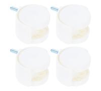 CALLARON 4 Ruedas Giratorias para Muebles de Oficina, 1.5 Pulgadas, sin Freno, Color Claro, Tornillo 6x13 Mm, Repuesto para Silla de Escritorio, Accesorios de Oficina en Casa, Ruedas