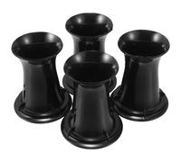 CALLARON 4 Tubos Reflectores de Ventilación para Altavoces de Plástico Negro, Accesorios de Reparación de Subwoofer para Proyectos DIY Dirección de Flujo de Aire Precisa