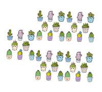CALLARON 40piezas Pin De Cactus Esmalte Para Mochila Broches De Aesthetic Divertidas Para Accesorios De Moda