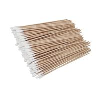 CALLARON 4paquetes Hisopos De Algodón Para Limpieza De Mascotas Bastoncillos De Algodón Sola Cabeza Mango De Madera Herramienta De Limpieza Para Mascotas